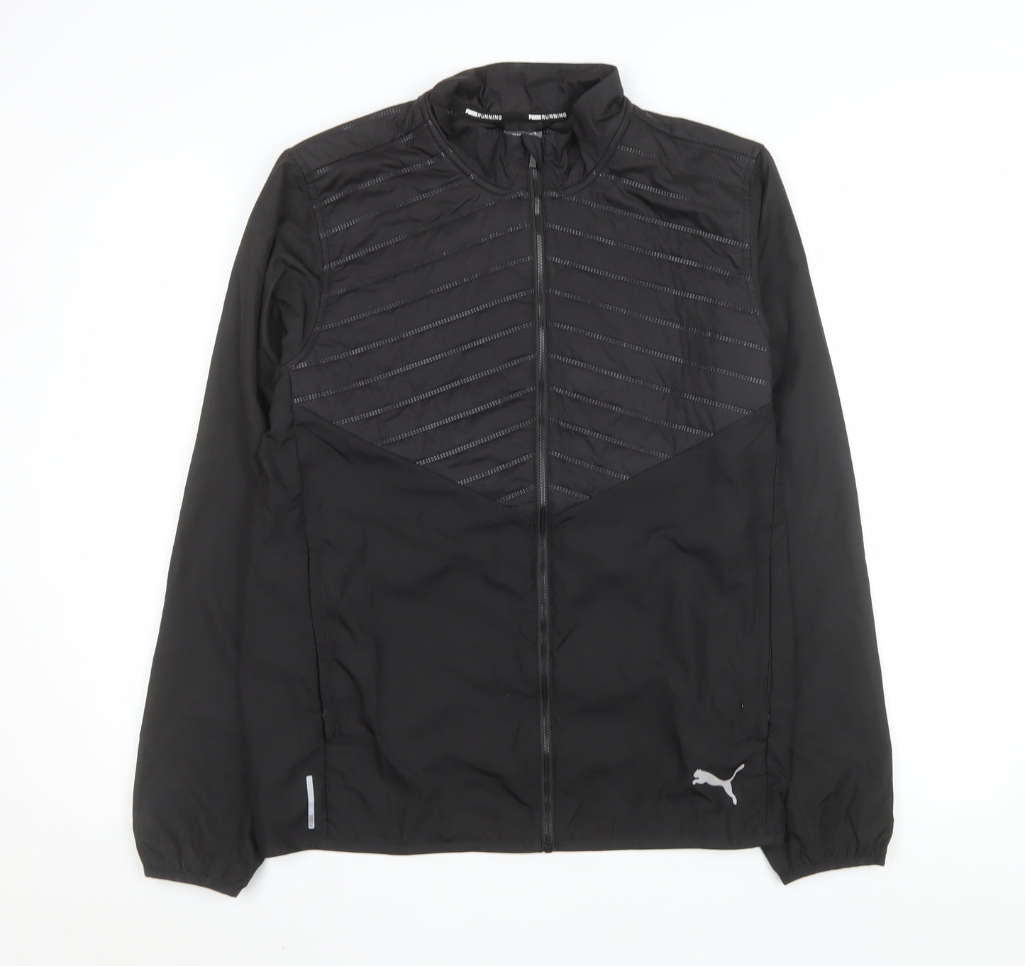 Puma Men's Black Small Windbreaker Running Jacket