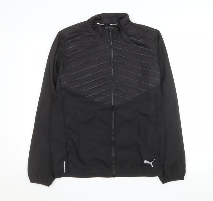 Puma Men's Black Small Windbreaker Running Jacket