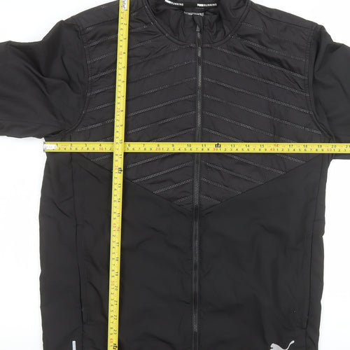 Puma Men's Black Small Windbreaker Running Jacket