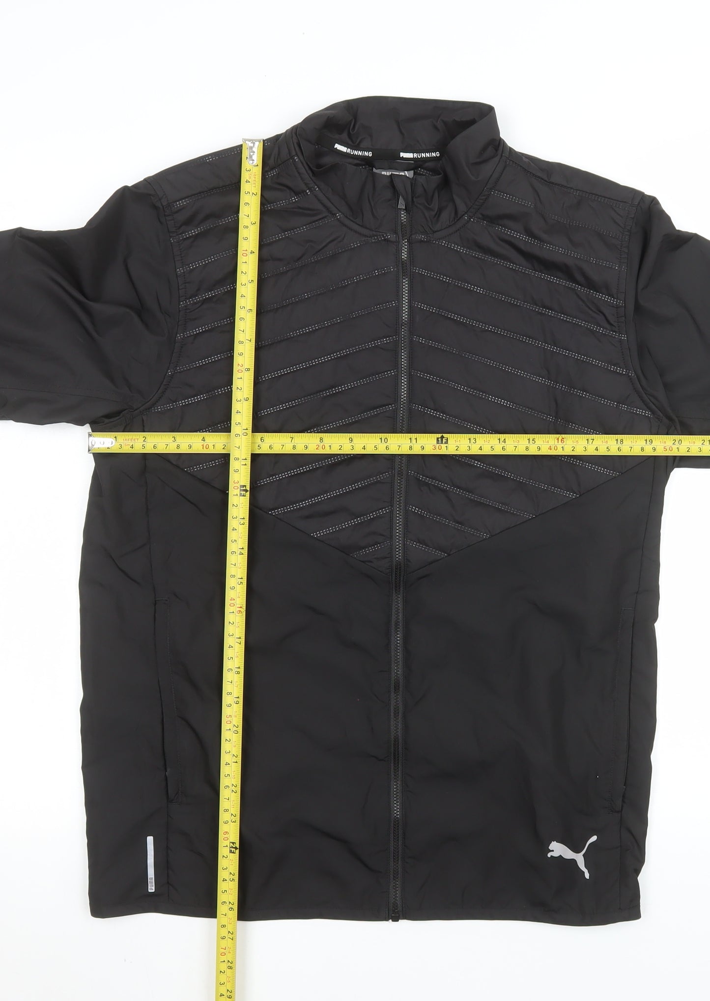 Puma Men's Black Small Windbreaker Running Jacket