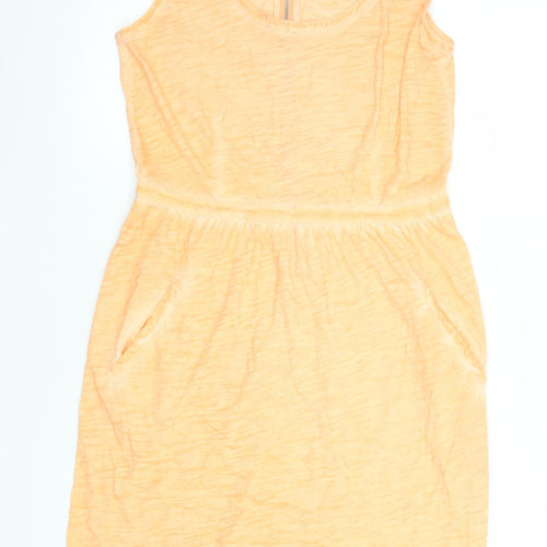 Mint Velvet Women’s Orange Sleeveless Shift Dress Size 12