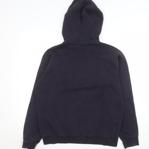 883 Police Men's Blue Pullover Hoodie M Regular Fit Graphic Logo