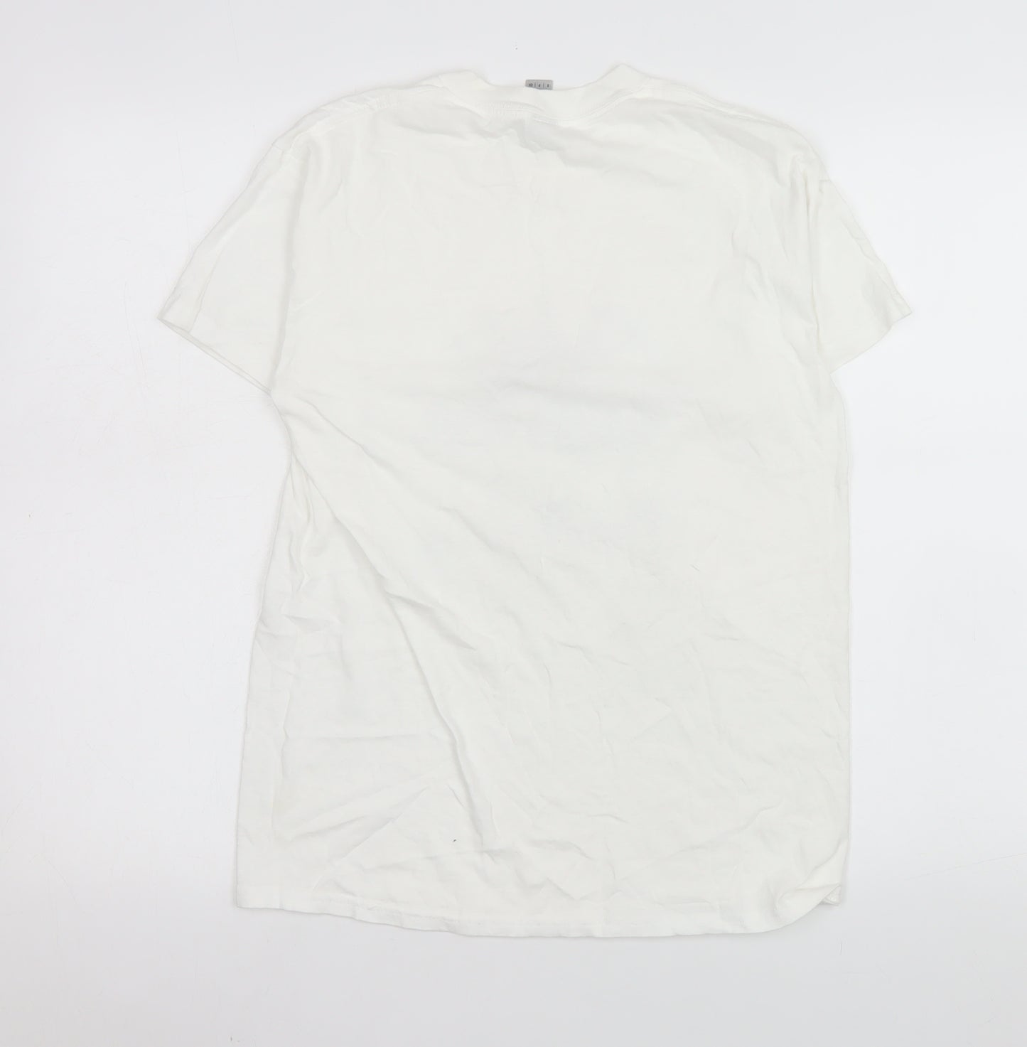 Gildan Womens White Birthday Sister Graphic T-Shirt Size S