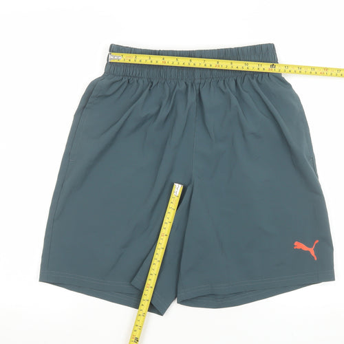 Puma Men's Grey Athletic Quick Dry Training Shorts Size M