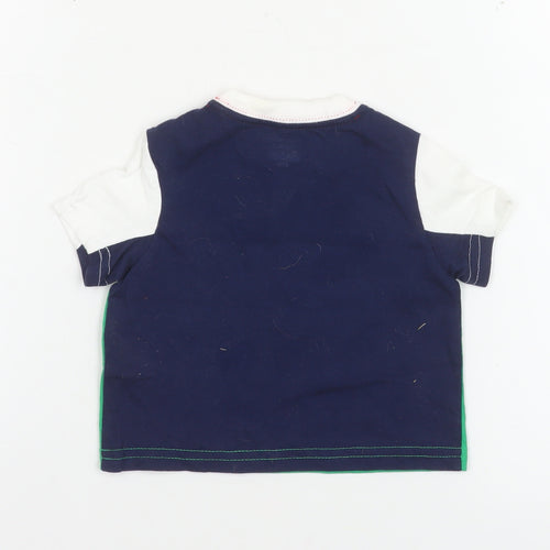 Ralph Lauren Unisex Baby Green & White Short Sleeve Cotton T-Shirt 3-6 Months