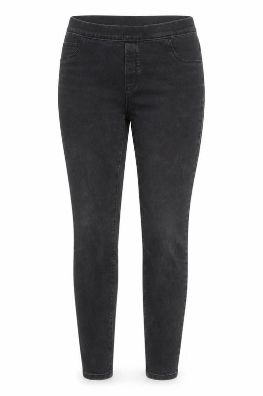 Front view of George Women’s Black Denim Mid Rise Jegging UK 12 Slim Fit