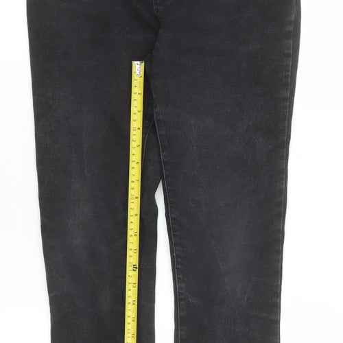 George Women’s Black Denim Mid Rise Jegging UK 12 Slim Fit