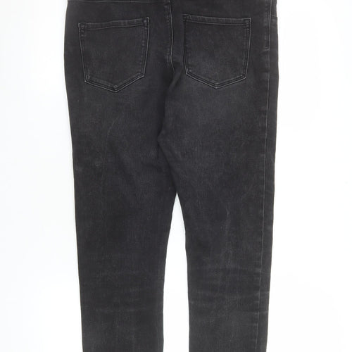 George Women’s Black Denim Mid Rise Jegging UK 12 Slim Fit