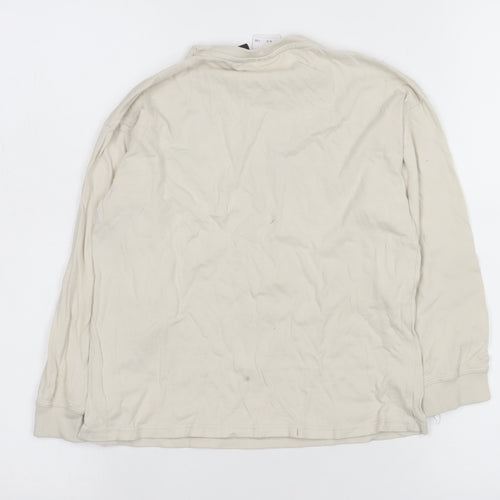 ZARA Girls Beige Stranger Things Long Sleeve Pullover T-Shirt 8-9 Years