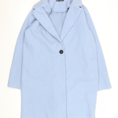 Dunnes Stores Women Blue Mid-Length Overcoat Size 12