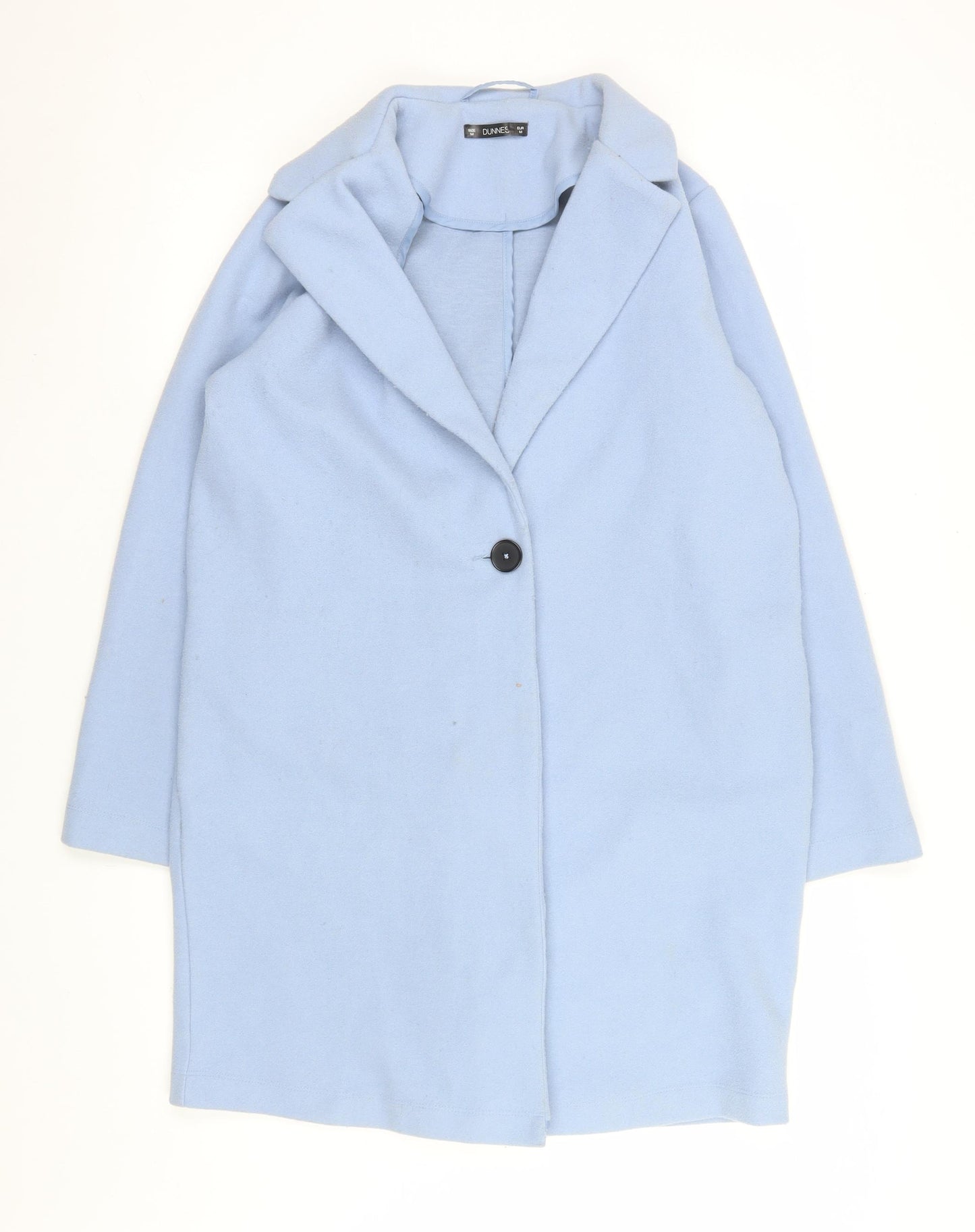 Dunnes Stores Women Blue Mid-Length Overcoat Size 12