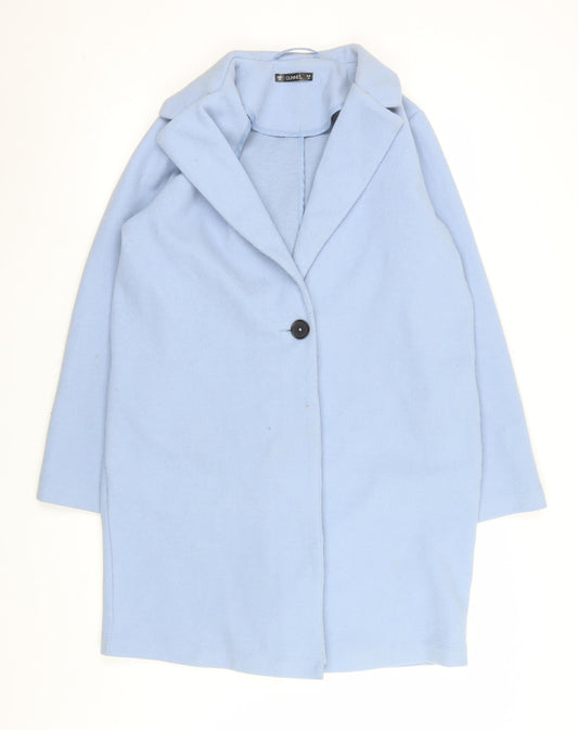 Dunnes Stores Women Blue Mid-Length Overcoat Size 12