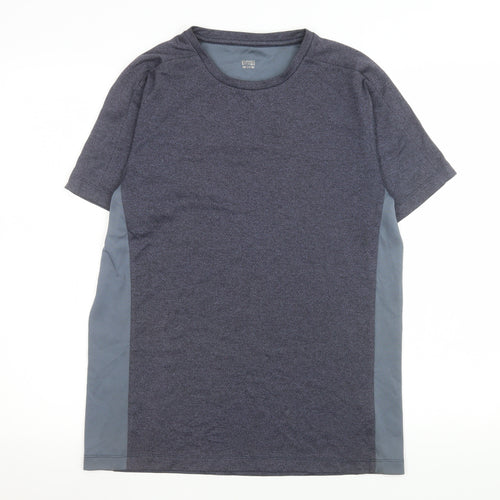St. Bernard Men’s Blue Athletic T-Shirt Medium Polyester
