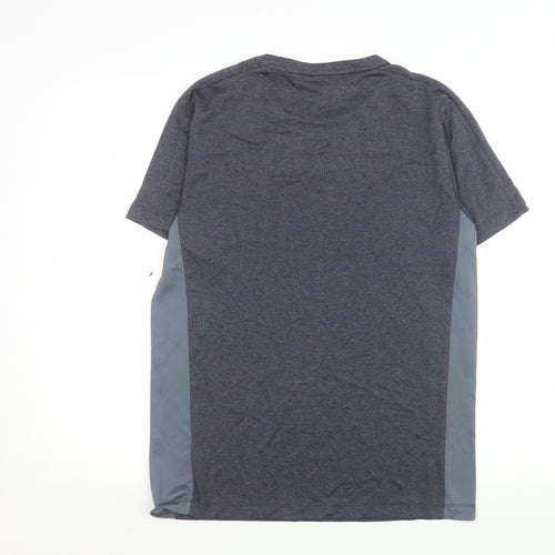 St. Bernard Men’s Blue Athletic T-Shirt Medium Polyester