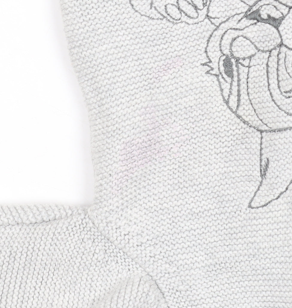 Disney Baby Grey Bambi Hooded Cotton Cardigan 9-12 Months Unisex