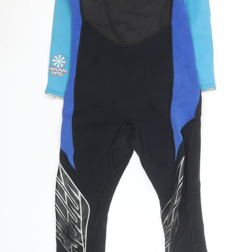 Circle One Mens Black Blue Neoprene Wetsuit M Surfing Stretch Lined