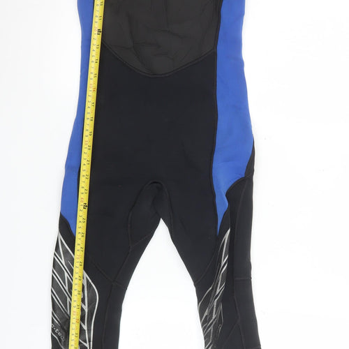 Circle One Mens Black Blue Neoprene Wetsuit M Surfing Stretch Lined