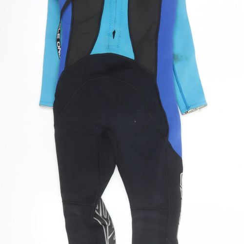 Circle One Mens Black Blue Neoprene Wetsuit M Surfing Stretch Lined