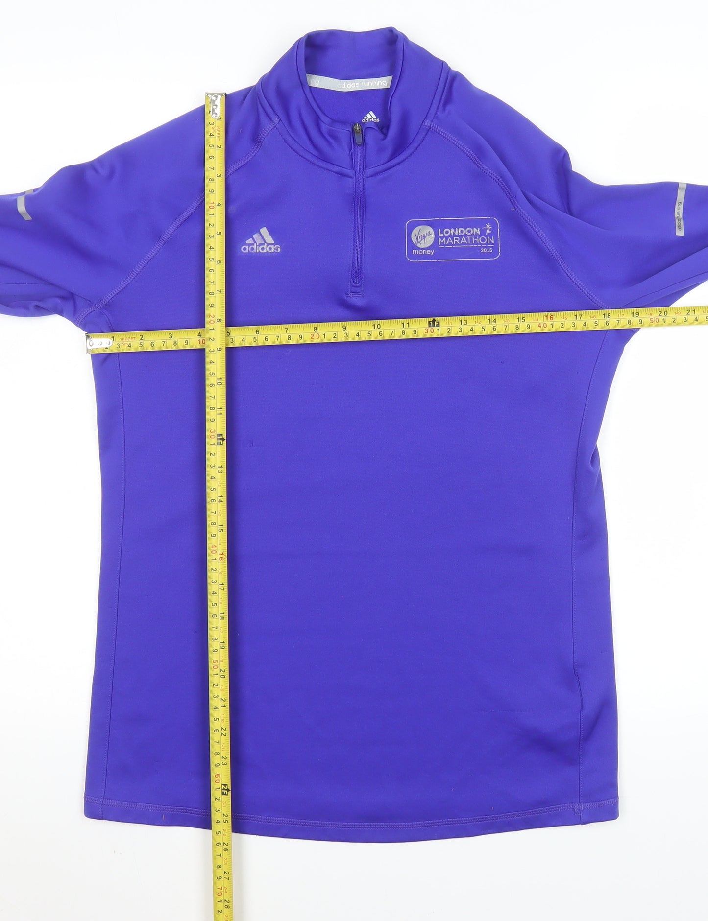 Adidas Women’s Purple Climalite 1/4 Zip London Marathon Sweatshirt L 16-18