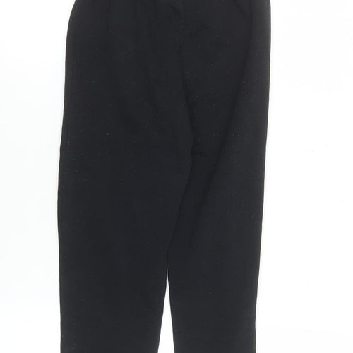 Disney Boys Black Marvel Jogger Trousers 6-8 Years Fleece Drawstring Pants