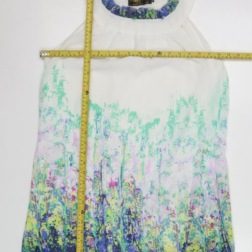 Pussycat London Womens Multicoloured Floral Halter Camisole Blouse M