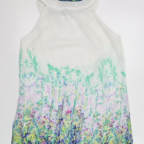 Pussycat London Womens Multicoloured Floral Halter Camisole Blouse M