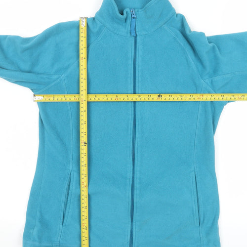 Mountain Warehouse Women Blue Fleece Jacket Size 12 Full Zip Casual Outdoor