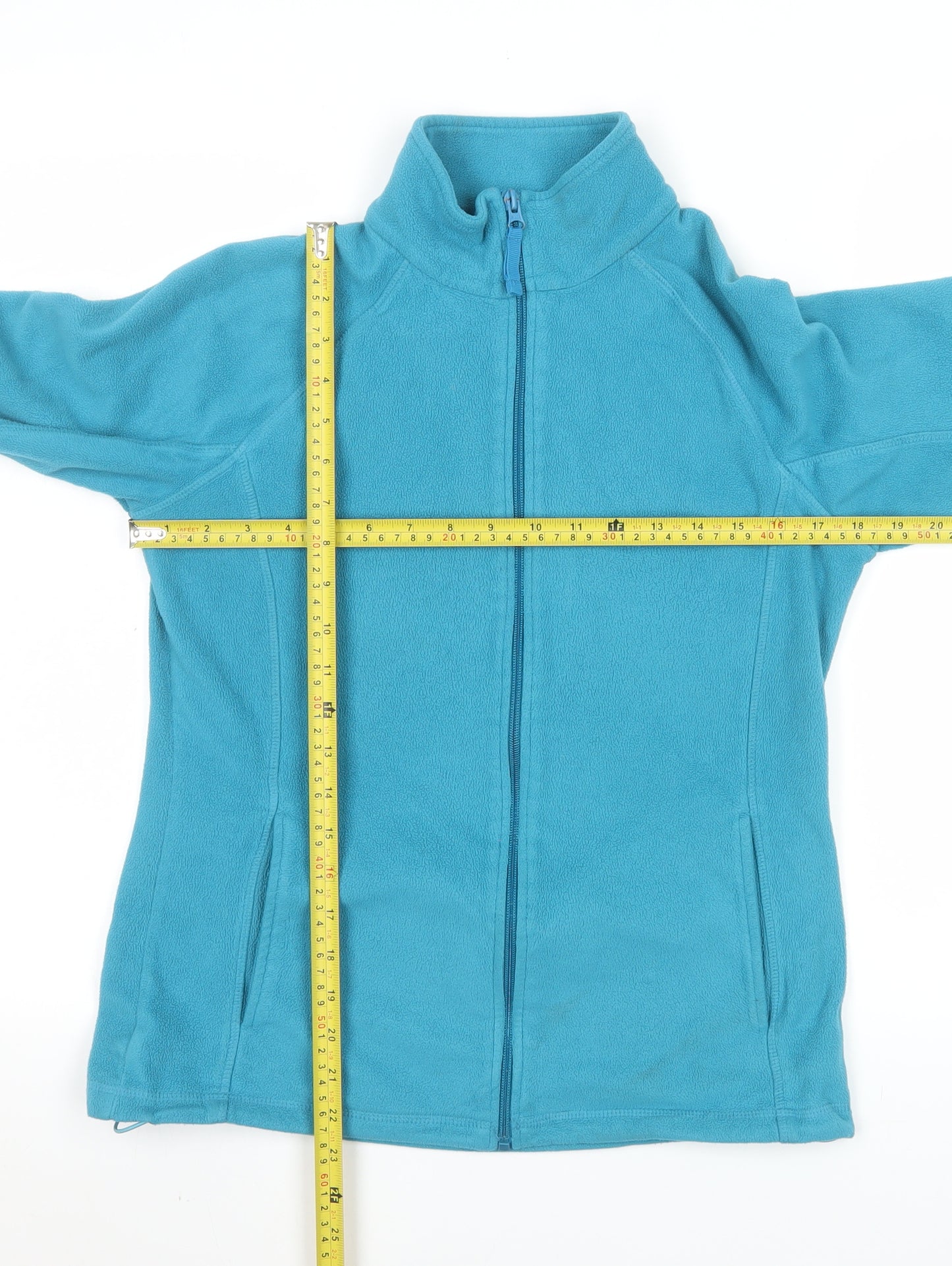 Mountain Warehouse Women Blue Fleece Jacket Size 12 Full Zip Casual Outdoor