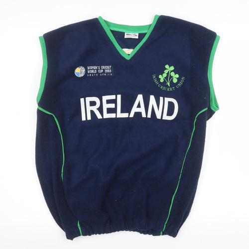 Signature Sports Ireland Women's Cricket Fleece Vest Navy Green M