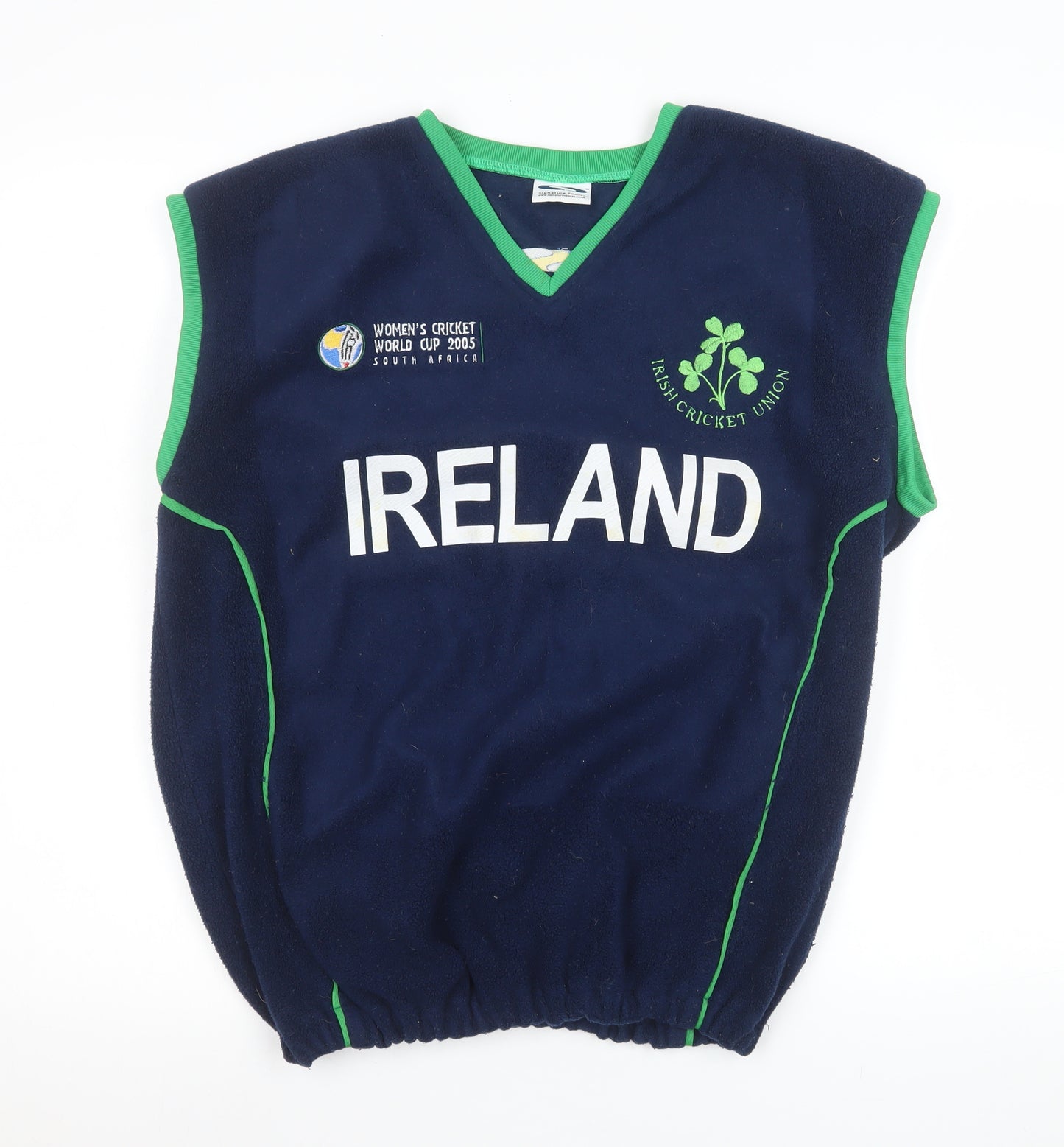 Signature Sports Ireland Women's Cricket Fleece Vest Navy Green M