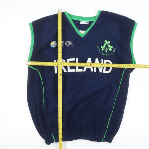 Signature Sports Ireland Women's Cricket Fleece Vest Navy Green M