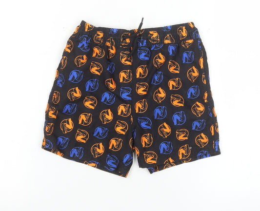 Pep & Co Boys Black Nerf Swim Shorts 5-6 Years Elastic Waist Quick Dry Summer