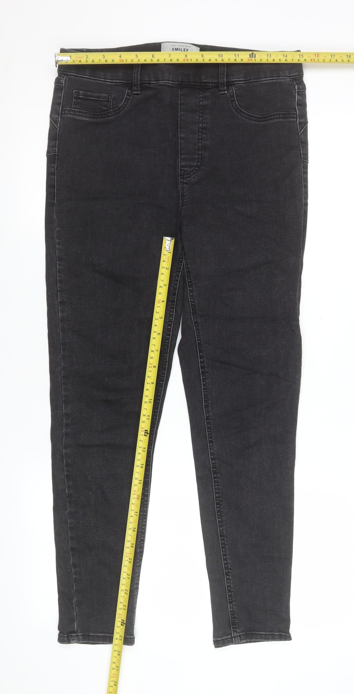 New Look Women's Black Jegging Jeans Size 12 Slim Fit