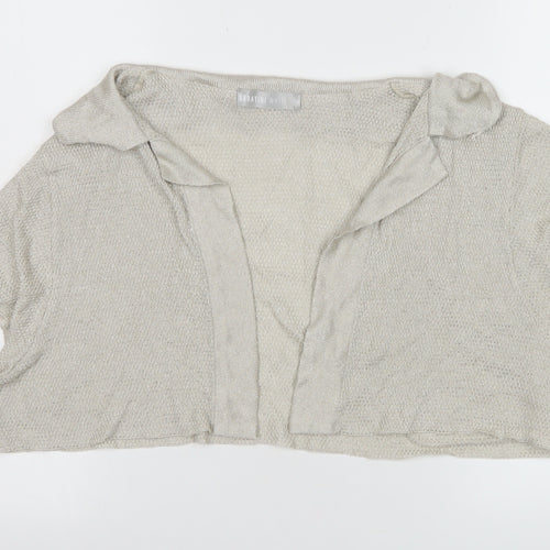 Sabatini White Women's Beige Open Knit Shrug XL