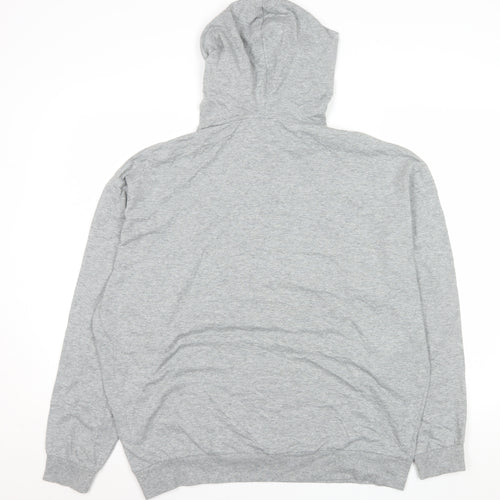ASOS DESIGN Men’s Grey Pullover Hoodie Size L Regular Fit