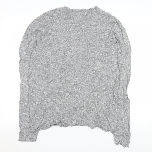 Hollister Men's Grey Medium Crew Neck Knit Pullover Jumper