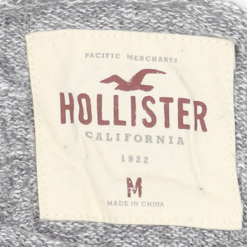 Hollister Men's Grey Medium Crew Neck Knit Pullover Jumper