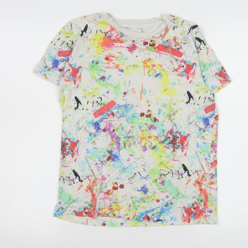 Next Boys Multicoloured Paint Splatter Cotton T-Shirt 12 Years