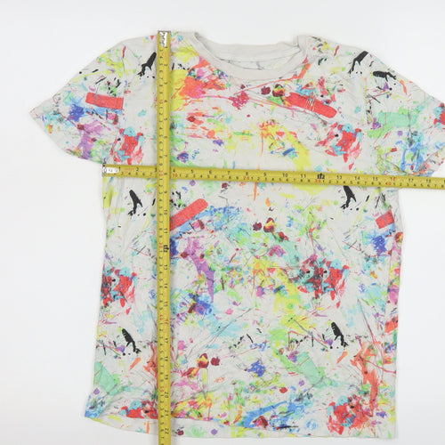 Next Boys Multicoloured Paint Splatter Cotton T-Shirt 12 Years
