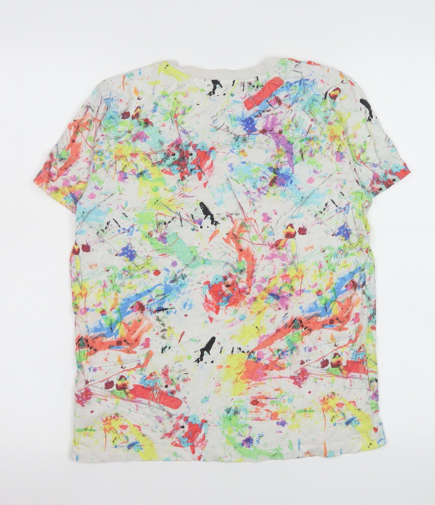 Next Boys Multicoloured Paint Splatter Cotton T-Shirt 12 Years