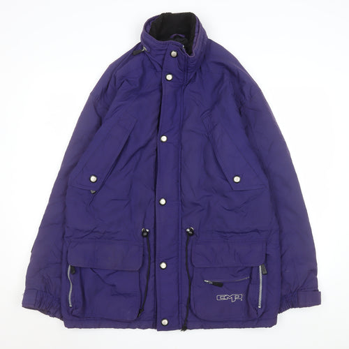 CMP Men's Purple Waterproof Parka Jacket Size S Outdoor Insulated