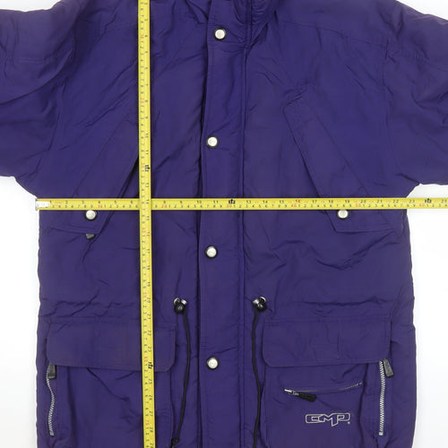 CMP Men's Purple Waterproof Parka Jacket Size S Outdoor Insulated