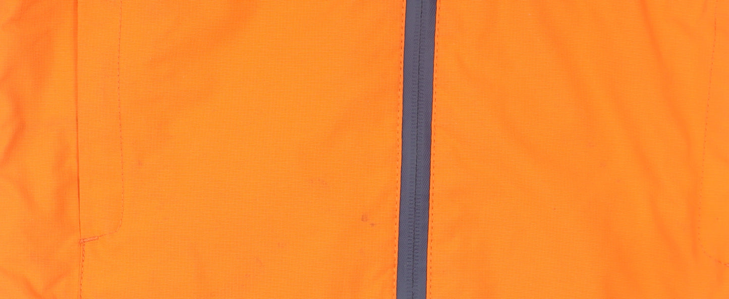 Peter Storm Boys Blue Orange Hooded Waterproof Rain Coat Jacket 5-6 Years