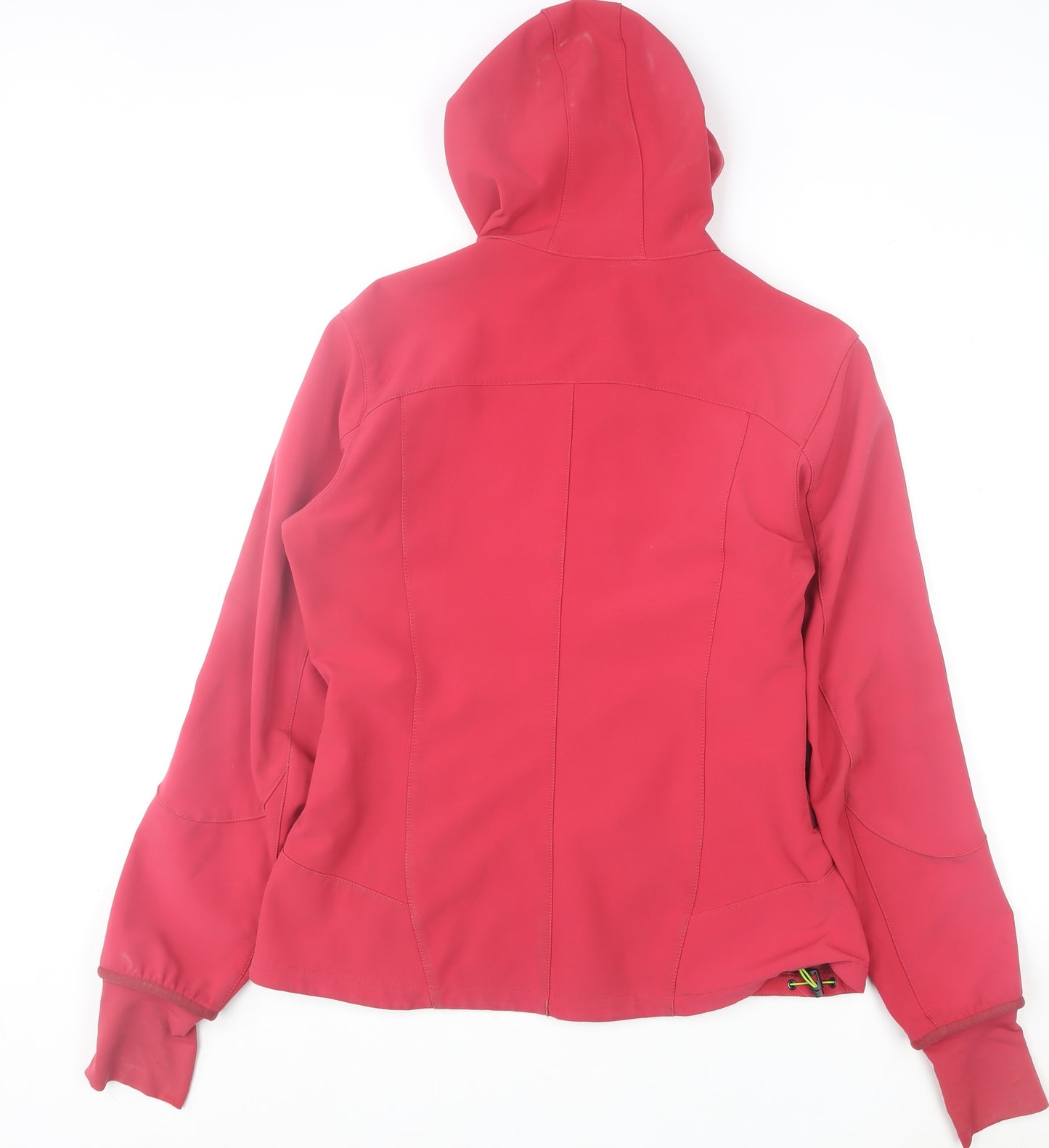 Quechua Women's Red Soft Shell Hooded Jacket Size 14