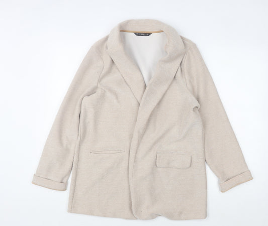 Dunnes Stores Women’s Beige Mid-Length Coatigan Size 12 Regular