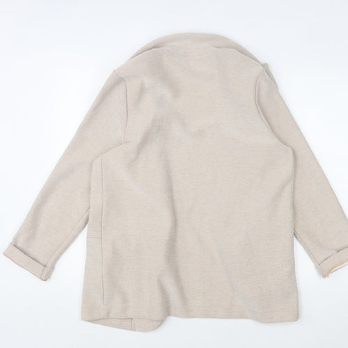 Dunnes Stores Women’s Beige Mid-Length Coatigan Size 12 Regular
