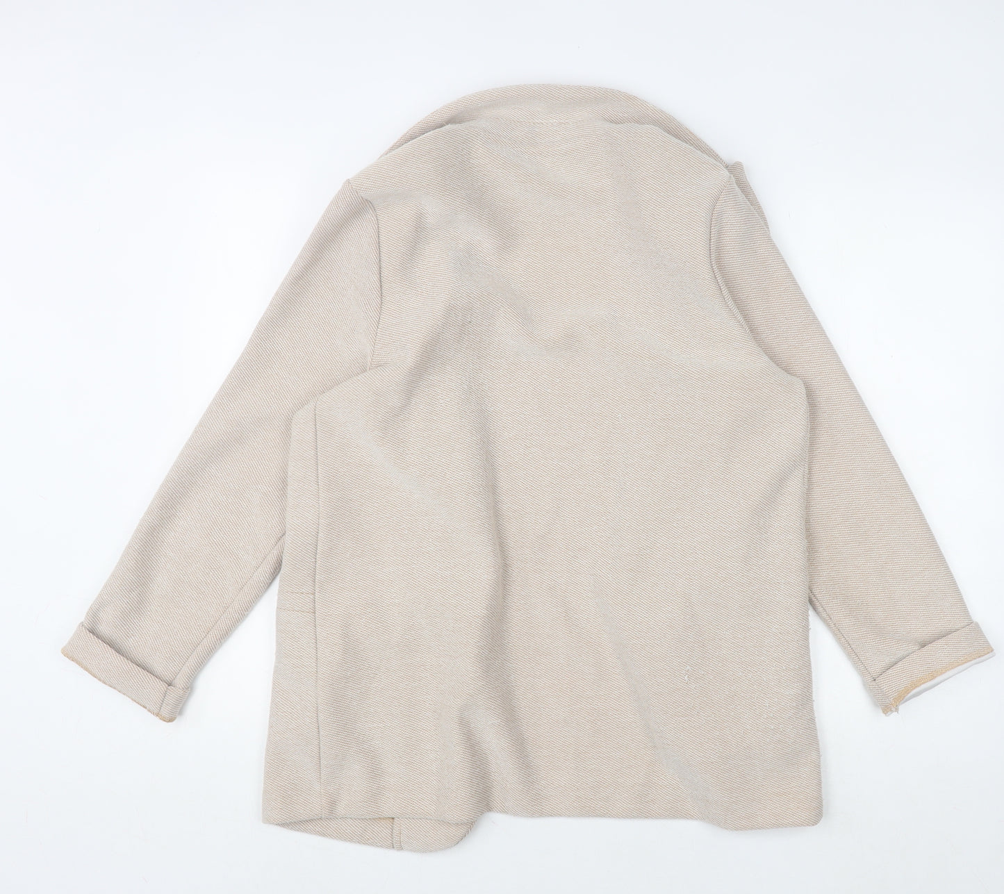 Dunnes Stores Women’s Beige Mid-Length Coatigan Size 12 Regular