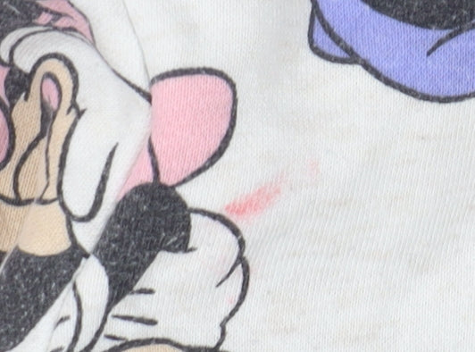 Disney Girls Grey Minnie Mouse Pullover Hoodie 5-6 Years Hooded Sweatshirt
