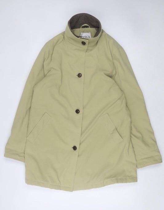 Ensign Collection Womens Beige Size 12 Mid-Length Waterproof Jacket