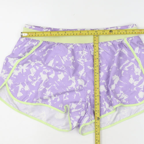 Decathlon Women's Purple Running Shorts Size L Lightweight Breathable